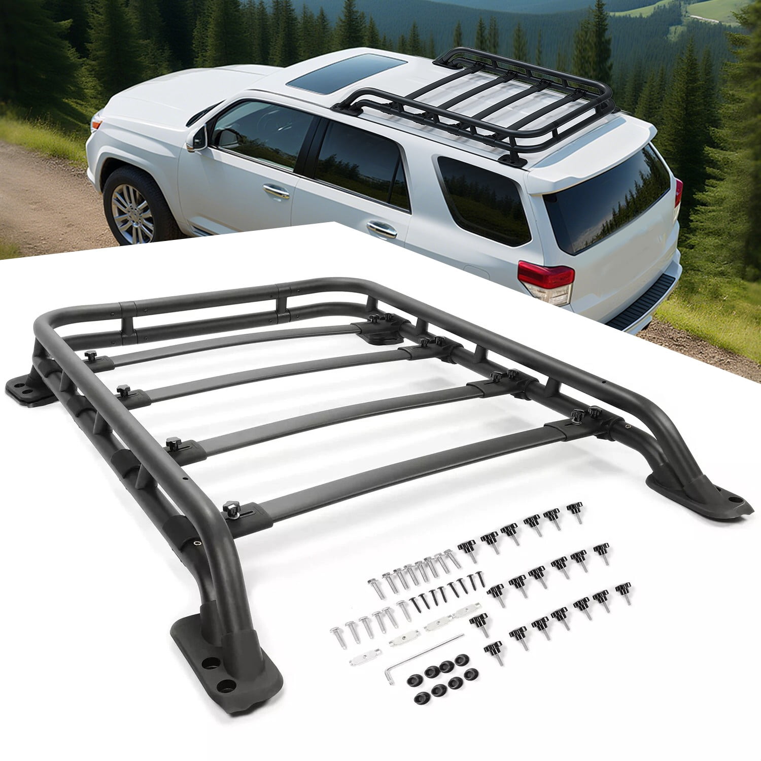Heavy Duty Roof Rack For Toyota 4Runner 2010-2024 Adjustable Roof Rail ...