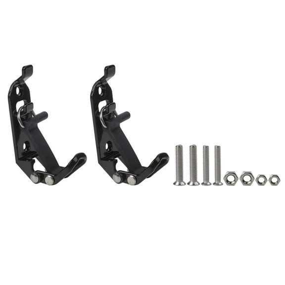 Heavy Duty Roof Rack Mount Kit,Metal Rubber Clamps for Shovel,Axe & Tools,Quick Release Equipment Fixing Tool Clip for Outdoor Adventures