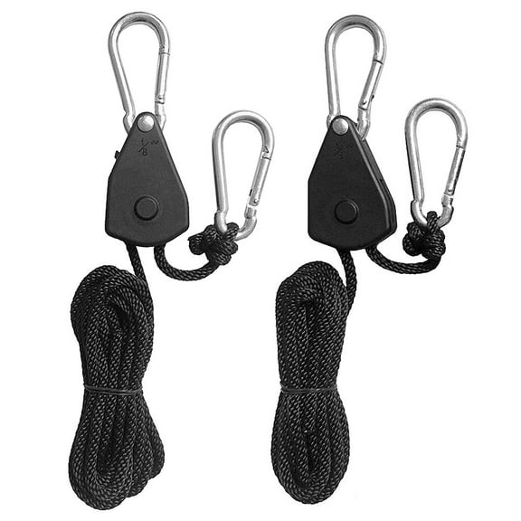 Heavy Duty Rope,1/8 Inch Heavy Duty Adjustable Ratchet Heavy Duty Ratchet Rope Loose-proof Adjustable Ratchet Rope Simbae Eryue Rusuo Mewmewcat Black