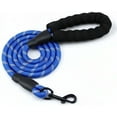 thumbnail image 1 of Heavy Duty Rope Dog Leash, 5 FT Nylon Pet Leash, Soft Padded Handle Thick Lead Leash for Large Medium Dogs Small Puppy Dark Blue, 1 of 7
