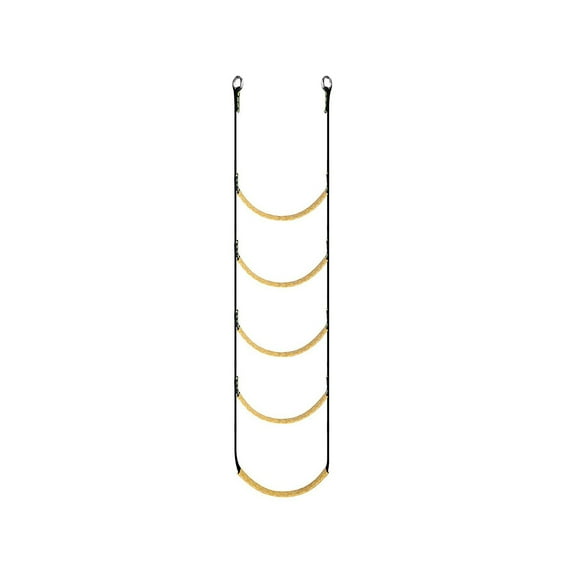 Heavy Duty Rope Ladder for Outdoor Play, Climbing and Treehouse Adventures Durable Wooden Rungs and Secure Hooks