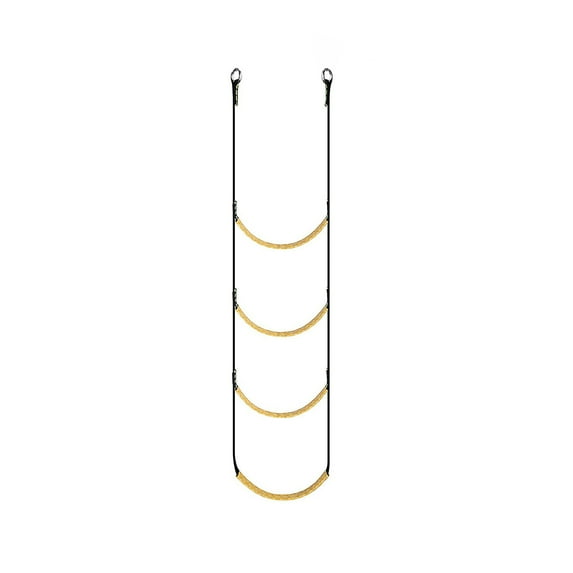 Heavy Duty Rope Ladder for Outdoor Play, Climbing and Treehouse Adventures Durable Wooden Rungs and Secure Hooks