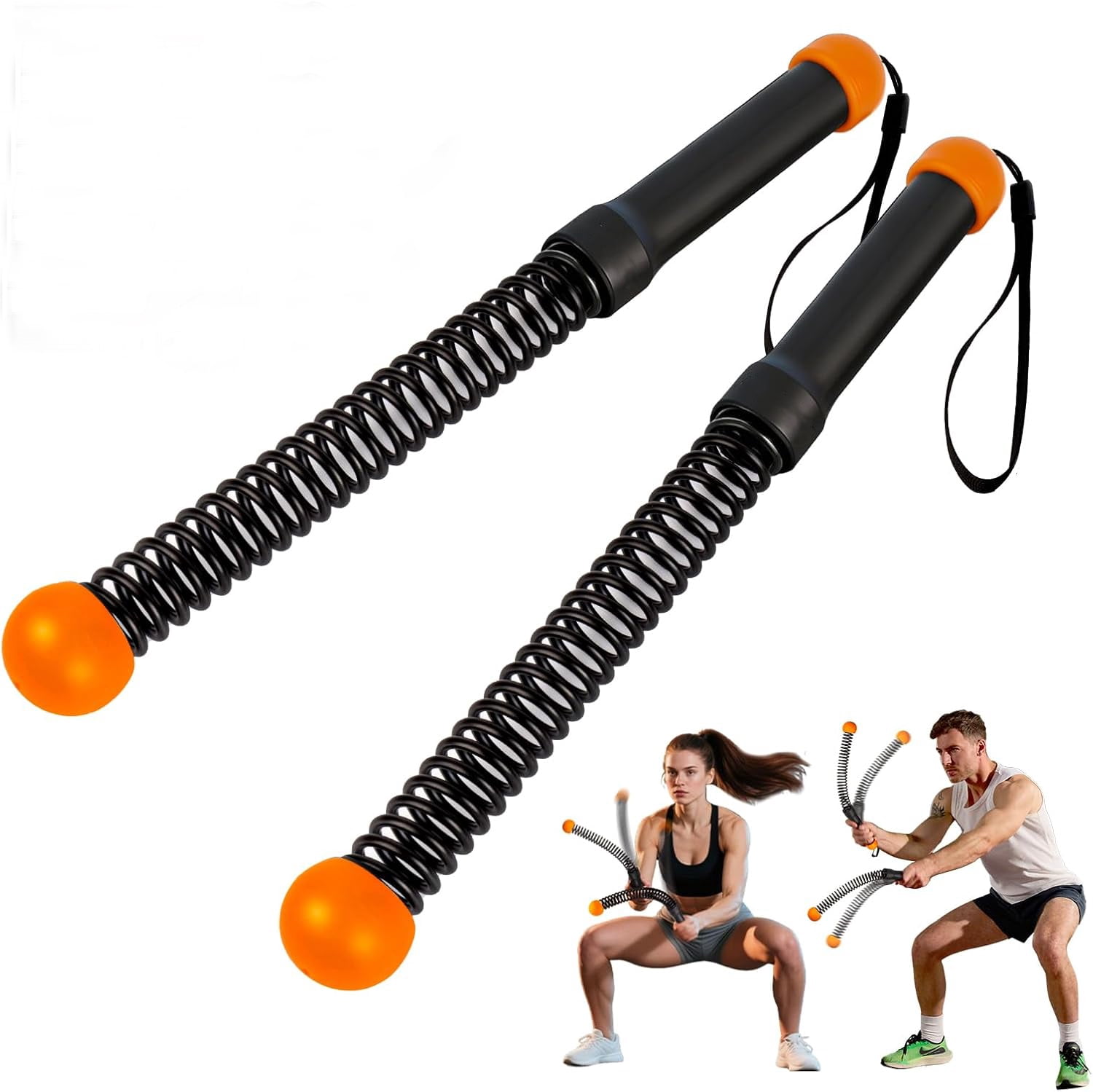 Aerobic Rope Heavy Duty Ropeless Battle Rope for Men & Women, Portable Cordless ...