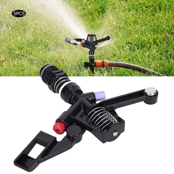 Heavy Duty Rotating Rocker Sprinkler Heads DN20 Male Thread for Large Agricultural Lawn & Garden Irrigation, 7.5 x 5.7 Inches / 19 x 14.5 cm (5-Pack)