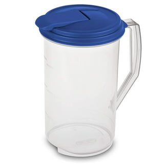 Lustroware Easy Care One-touch Airtight Pitcher 2.2QT (71oz) for Hot or  Cold Liquids, High Heat Resistant, Leak Proof & Space Saving
