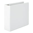 thumbnail image 1 of Heavy-Duty Round Ring View Binder w/Extra-Durable Hinge, 3" Cap, White, 1 of 2