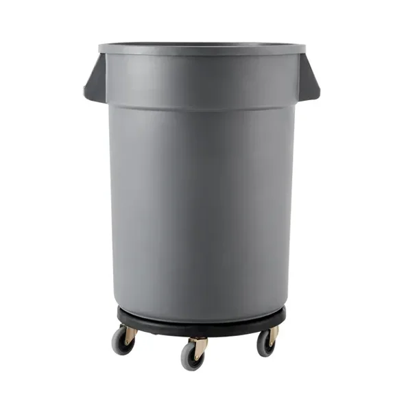 Heavy Duty Round Trash Can Dolly for 20 32 44 55 Gallon Garbage Container 500 lbs Capacity