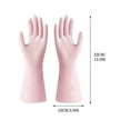 thumbnail image 1 of Heavy Duty Rubber Cleaning Gloves - Thick Dishwashing Gloves for Household Kitchen, Housework, and Cleaning - Durable, Oil-Proof, Ergonomic Design, 1 of 2