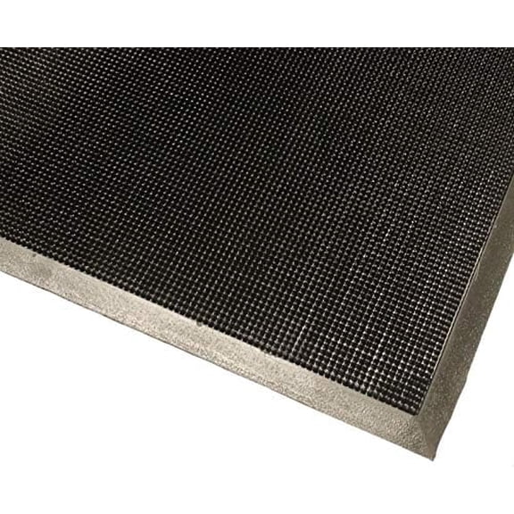 , Heavy Duty Rubber Fingertip Entrance Mat, 36'' Width x 60" Length x 5/8" Thickness, Black$$Tools