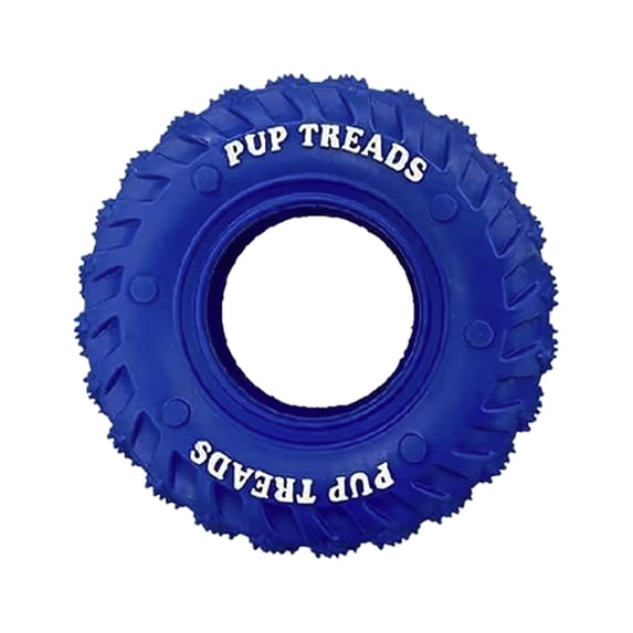 Heavy Duty Rubber Tire Toy for Aggressive Chewers – Indoor Outdoor Dog Toy for Medium to Large Breeds