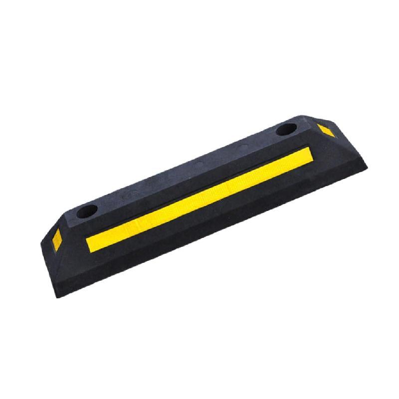 Mountable Stop Block Heavy Duty Rubber Wheel Stop Block with Base for Secure Parking in ...