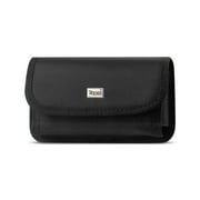 Heavy Duty Rugged Black Horizontal Case and Metal Clip on the back compatible with Consumer Cellular Zmax 5G