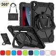 thumbnail image 1 of Heavy Duty Rugged Case For iPad 7th 8th 9th Generation 10.2 inch Rotating Stand Shockproof Cover with Shoulder Strap & Pencil Holder, 1 of 10