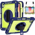 thumbnail image 1 of Heavy Duty Rugged Case For iPad (A16) 11th Gen / 10th Gen Shockproof Cover with Rotatable Stand & Shoulder Strap & Hand Strap & Pencil Holder, 1 of 10