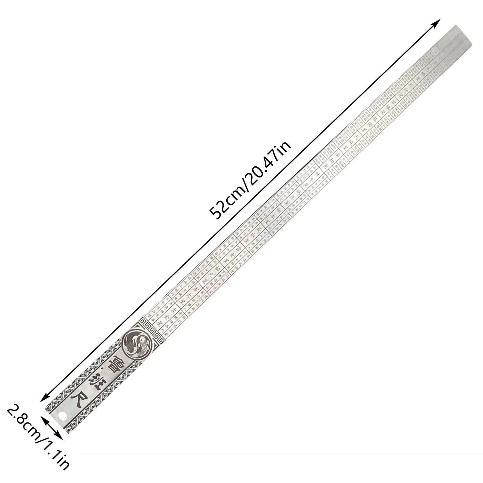 Heavy Duty Ruler(Unit of Measurement: Inch & Cm), 20
