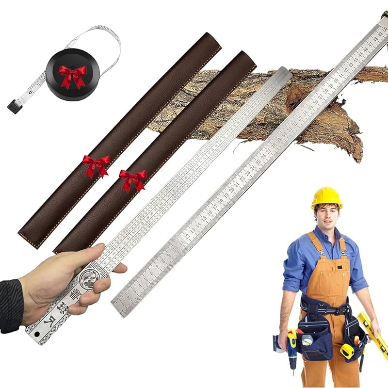 Heavy Duty Ruler(Unit of Measurement: Inch & Cm), Stainless Steel 20 ...