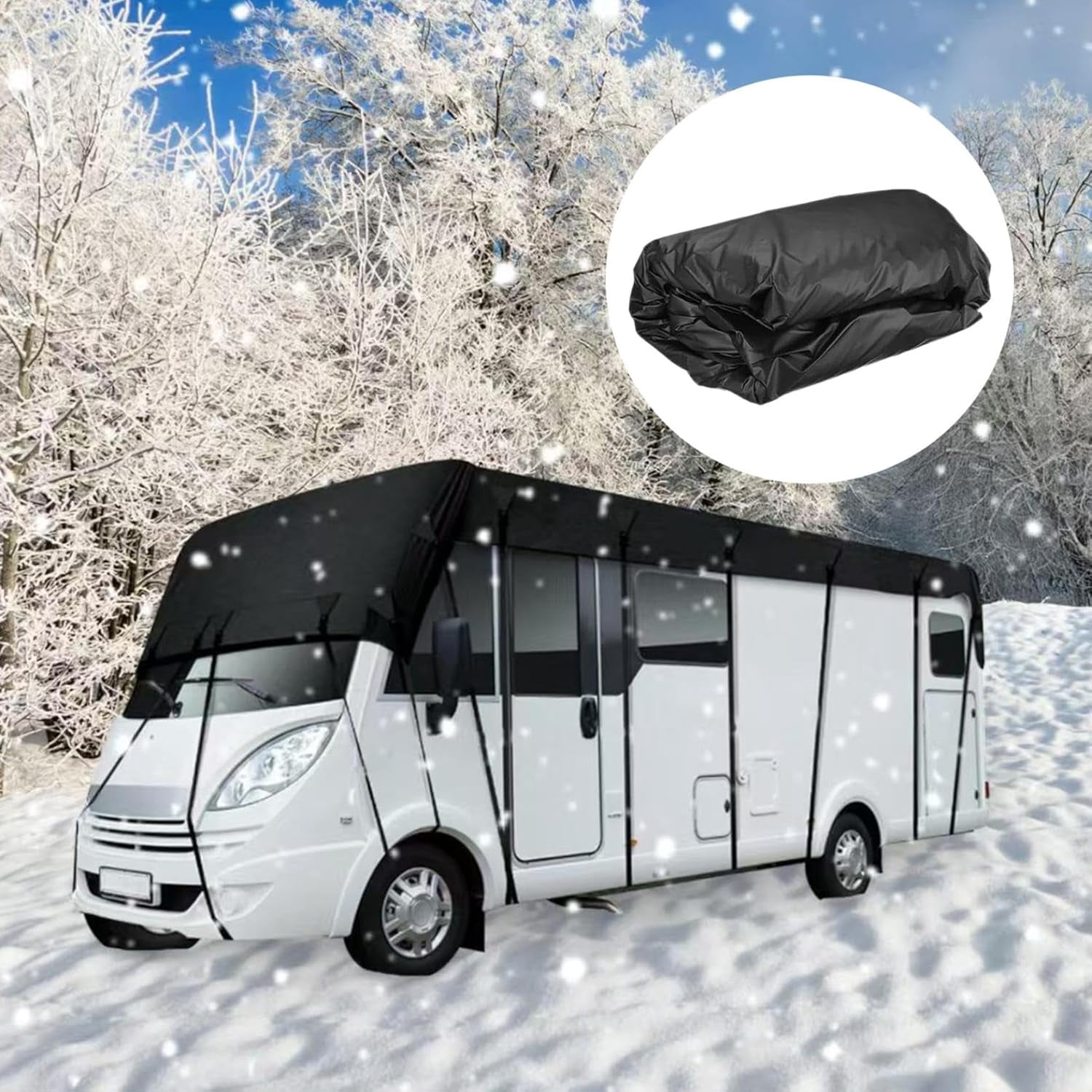 Heavy Duty Rv Roof Cover Waterproof, Waterproof Snowflake & Stain Proof ...