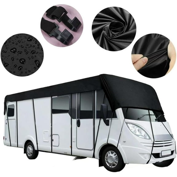 Heavy-Duty Rv Roof Cover, Windproof Rainproof Snowproof with Uv Protection for Class A/b/c Motorhomes, Camper & Travel Trailers(41ftx10.8ft)