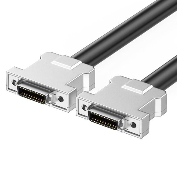 Heavy Duty SCSI Cable SCSI Female Interfaces Cable, Gold Contacts, for Tape Libraries and Scanners Wide Compatibility
