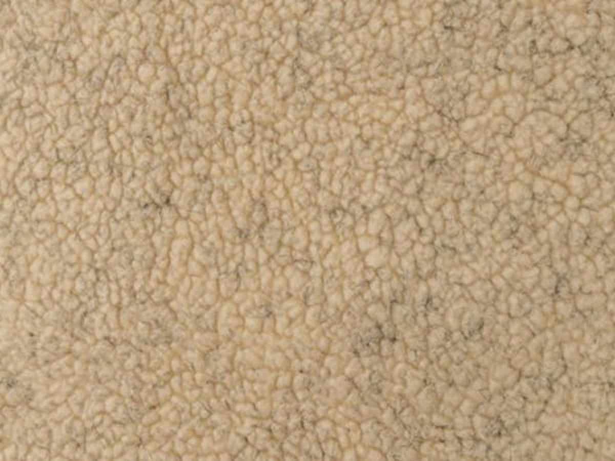 Heavy Duty SHERPA SHEEP SKIN OATMEAL WITH BLACK FLOSS Shearling Faux fur fabric / 60" WIDE