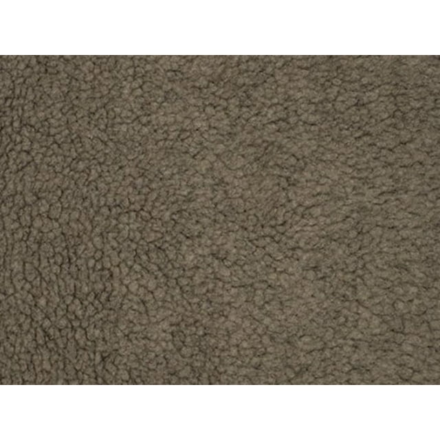 Heavy Duty SHERPA SHEEP SKIN TAUPE WITH BLACK FLOSS Shearling Faux fur fabric / 60" WIDE / Sold
