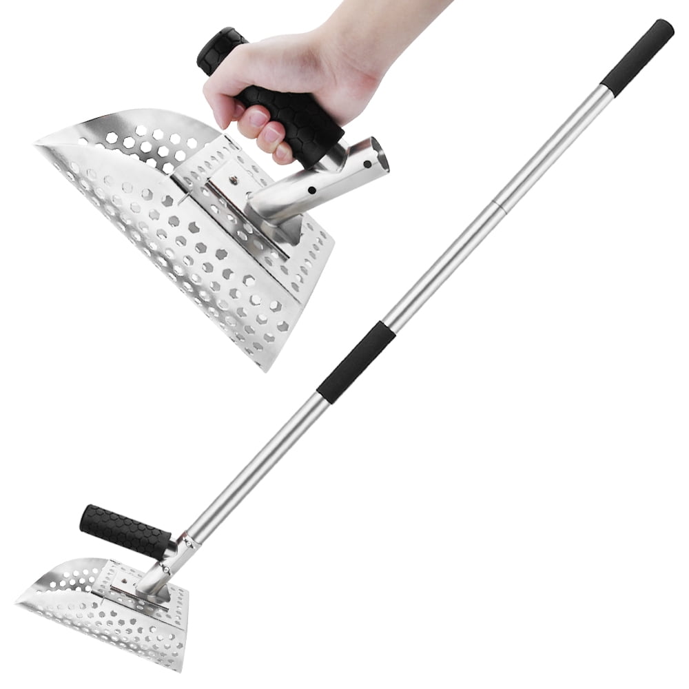 Heavy Duty Sand Scoop for Metal Detecting - Beach Screen Treasure Hunts, Sand Shovels, Metal Detector Detection Accessories, and Digging Tools