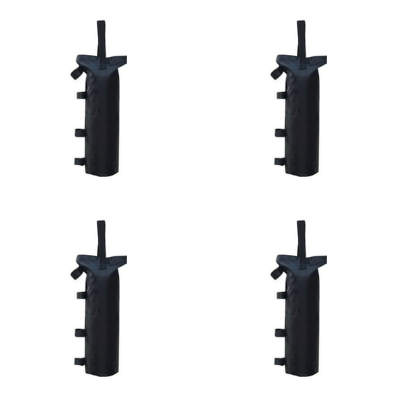 Heavy Duty Sandbags for Canopy Tent Weights Outdoor Wind Resistance Sandbag Weights for Gazebo RV Awning Trampoline Stakes Beach Portable Adjustable Folding Stabilizer Base 18.5 Inch Black