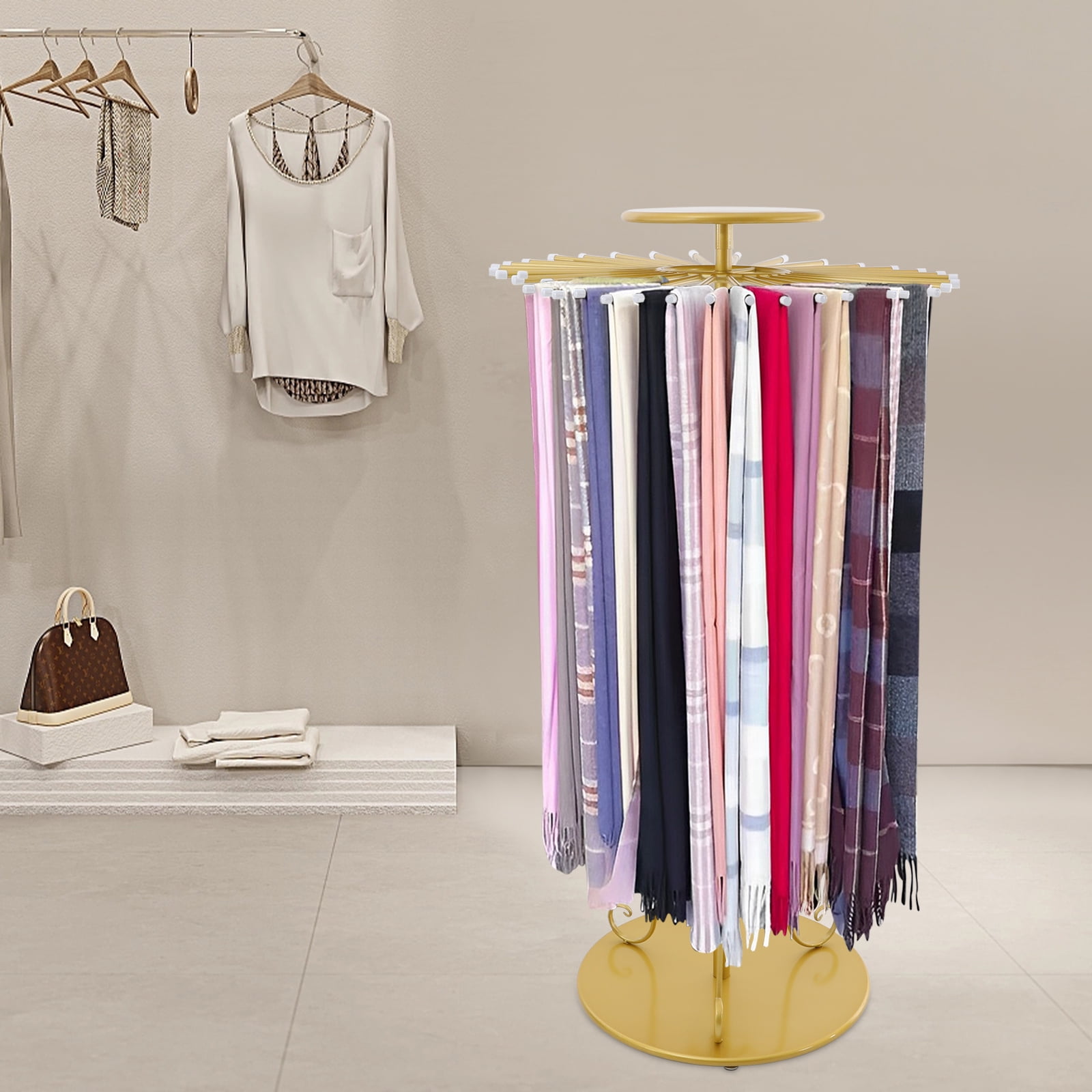 Heavy-Duty Scarf Hanger, 30lbs Load 32-53in Height Freestanding Luxury ...