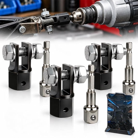 Heavy Duty Scissor Car Jack Adapter for Drill 1/2