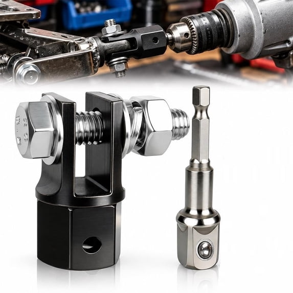 Heavy Duty Scissor Car Jack Adapter for Drill 1/2