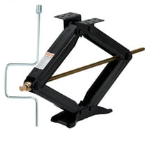 Heavy Duty Scissor Jack,24" RV Scissor Jack RV Trailer Stabilizer Jacks with Crank Handle,Stable Base,4"-24" Adjustable Height,Powder Coated Steel for Travel Trailers,Campers