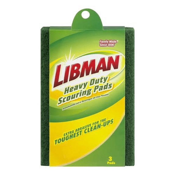 Heavy Duty Scouring Pads - Green (Pack of 3)
