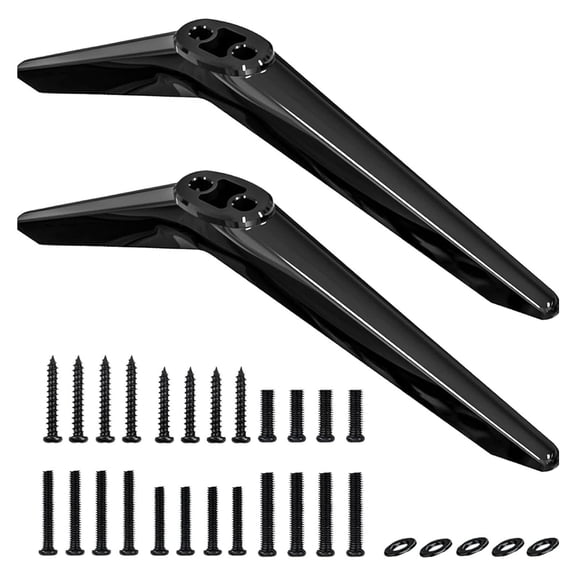 Heavy Duty Screen Stand Base Supports Up Avoid Slip For Stability Fits 28 65 Inch TVs Easy Assembly Included