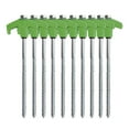 thumbnail image 1 of Heavy Duty Screw-In Tent Stakes | 10-Pack Carbon Steel Ice Shanty Anchors | Rust-Resistant Outdoor Camping & Patio Canopy Ground Stakes with Storage Bag, 1 of 2