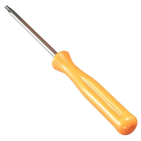Heavy Duty Screwdriver, 3.94 Inch Six-Point Star Hole Screwdriver, Metal Tamper Resistant Repair Tool with Non-Slip Improved Handle, Household Electronic Maintenance Hand Tool,Orange