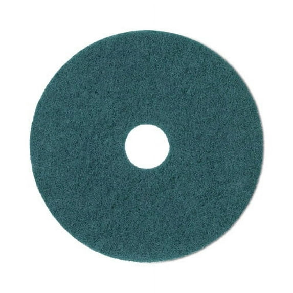 Heavy-Duty Scrubbing Floor Pads, 20" Diameter, Green, 5/carton | Bundle of 10 Cartons
