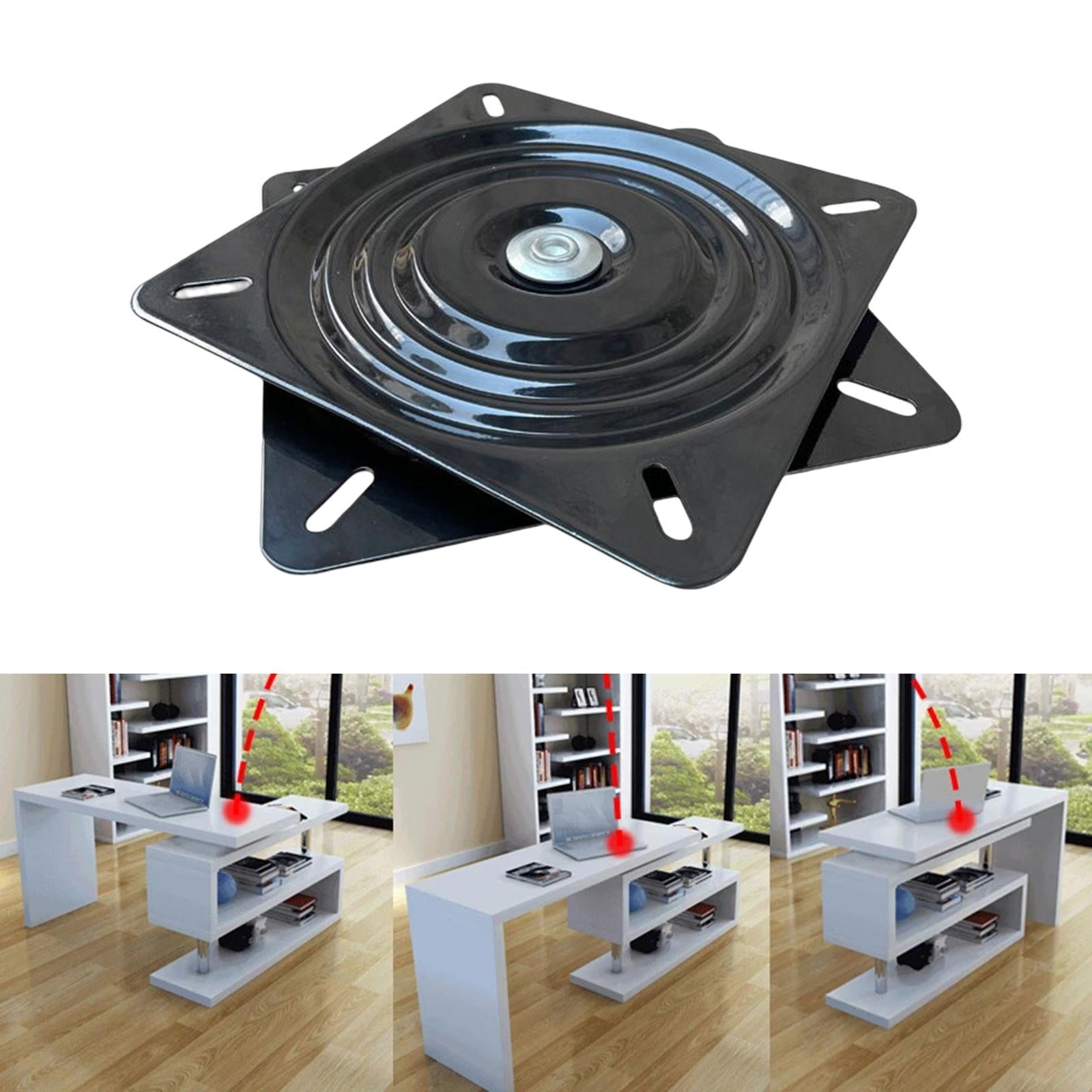 Square Rotating Swivel Plate, 4 Inch Square Lazy Susan Turntable Bearings 360 Degrees Rotating Bearing Plate For Tv Desk Bar Stools Chairs Stools Potted Plants