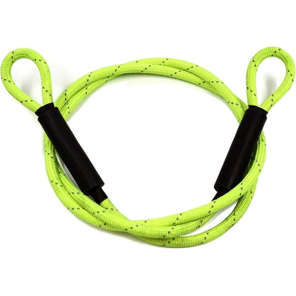 Heavy Duty Security Cable with Sealed Looped Ends, Polyester Coated Braided Steel, Cut-Resistant, Truck Towing Cable 8818 LBS Breaking Strength - Versatile & Weatherproof (3/7" x 7')