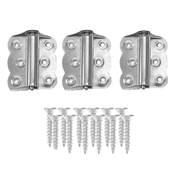 Heavy Duty Self-Closing Door Hinges 3 Pack Stainless Steel Spring Butterfly Hinges for Interior and Exterior Doors