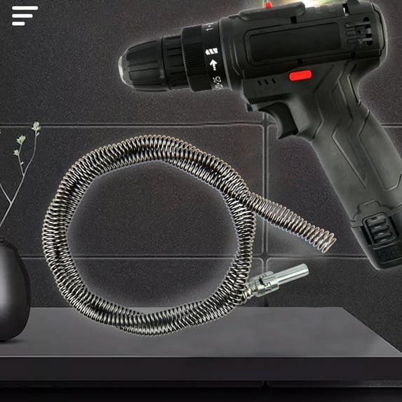 Heavy-Duty Sewer Drain Snake & Auger | Flexible Spring Pipe Cleaner Tool for Kitchen Sink, Toilet, Bathroom Clogs | Manual Hand Crank Drain Cleaner