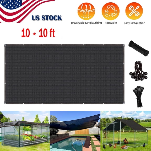 Heavy Duty Shade Net with Thickened Hem – 85% Shading Rate, Anti-Aging PE Material, Reduces Heat & Light – for Greenhouse, Livestock, Kennel