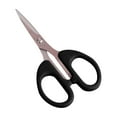 thumbnail image 1 of Heavy Duty Sharp Scissors, Stainless Steel 4.75" Scissors, Small Cutting Scissors for Sheet, Stamp, Craft (Black) 2.83x4.75", 1 of 4