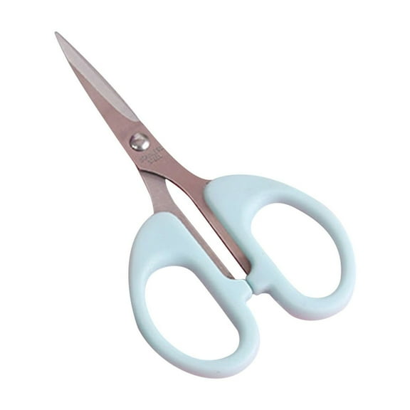 Heavy Duty Sharp Scissors, Stainless Steel 4.75" Scissors, Small Cutting Scissors for Sheet, Stamp, Craft (Blue) 2.83x4.75"