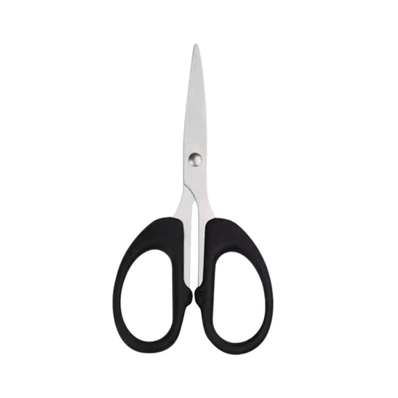 Heavy Duty Sharp Stainless Steel 2.6x5.5" Scissors - Cutting Scissors for Sheet, Stamp, Craft, Curved Blade Tips - Medium