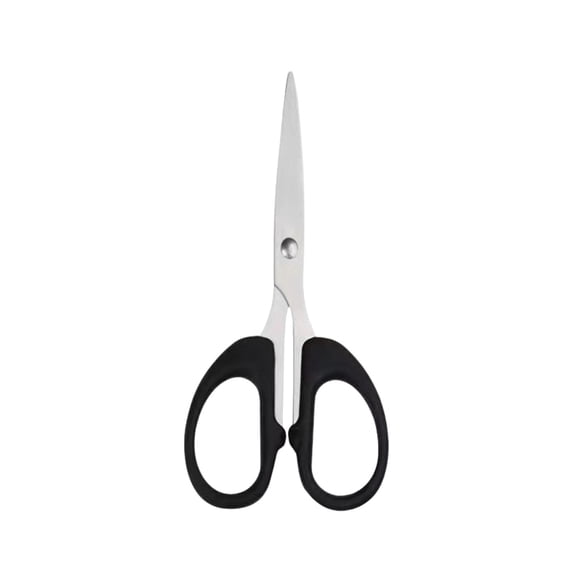 Heavy Duty Sharp Stainless Steel 2.6x6.3" Scissors - Cutting Scissors for Sheet, Stamp, Craft, Curved Blade Tips - Large