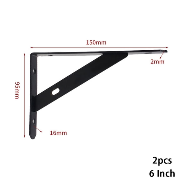 Heavy Duty Shelf Bracket L -Shape Right Angle Tripod Iron Support Stand Diy Furniture Walls Mount Home Decor