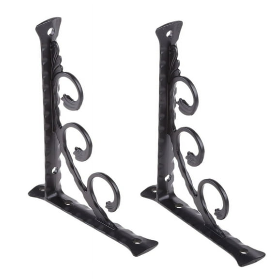 Heavy Duty Shelf Brackets - 1 Pair Metal Triangle - Wall Mounted