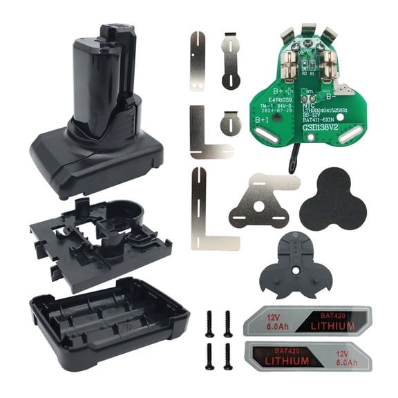 Heavy Duty Shell For 10.8V 12V BAT412A BAT413A Applications Featuring 6Cell Protections Board Easy Installation