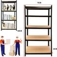 Heavy Duty Shelving Unit, Metal Storage Shelves Pantry Shelves, 5 Tier