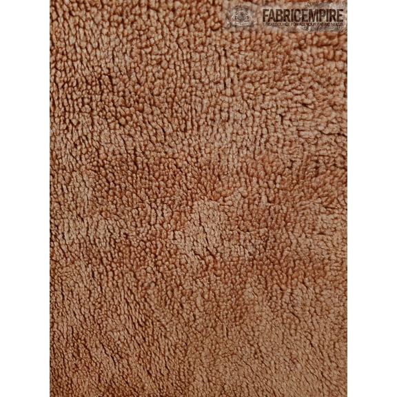 Heavy Duty Sherpa Sheep Skin CAMEL Faux fur fabric / 60" WIDE / Sold by the yard